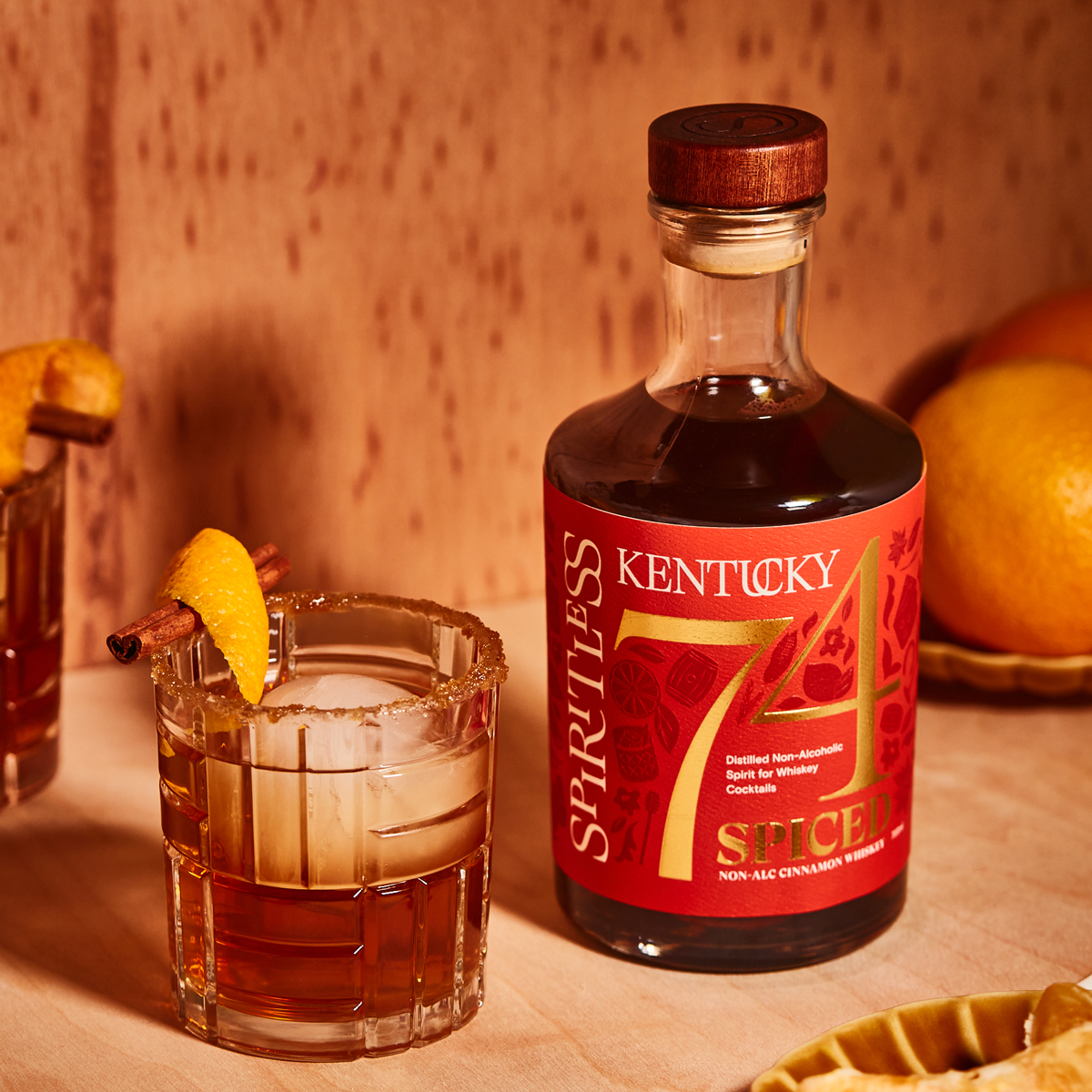 Spiritless - Kentucky 74 SPICED - Non-Alcoholic Cinnamon Whiskey - 700ml
