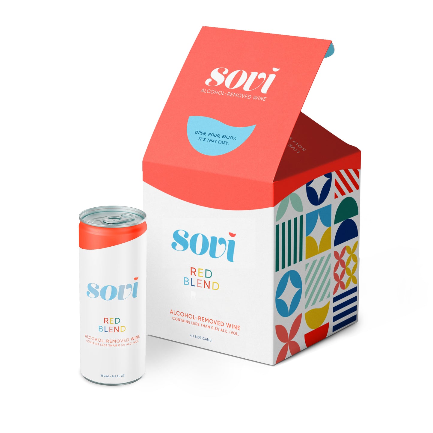 Sovi - Red Blend - 4/8/12/24-packs -250ml RTD Cans