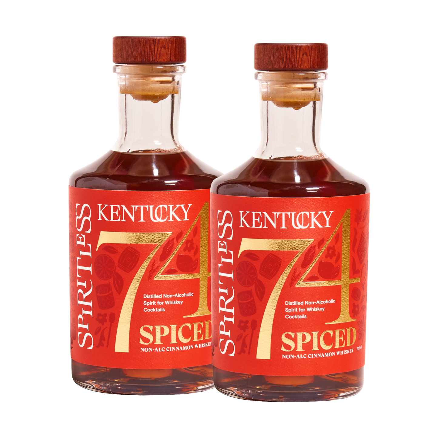 Spiritless - Kentucky 74 SPICED - Non-Alcoholic Cinnamon Whiskey - 700ml