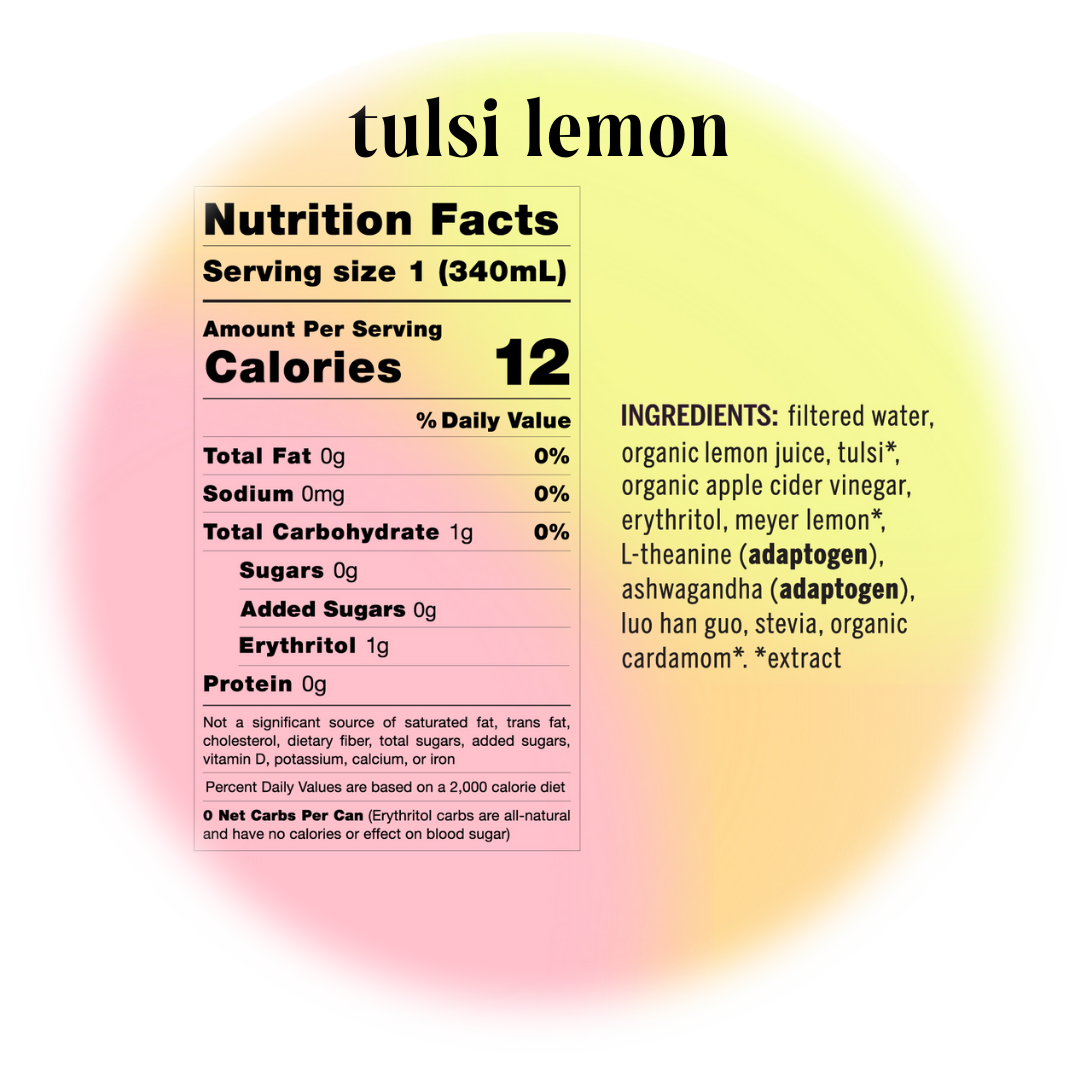 Moment | Drink Your Meditation - tulsi lemon adaptogen drink (12-pack)