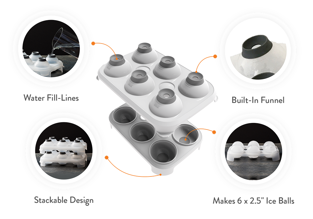 Sveres Jumbo Ice Ball Tray by The Whiskey Ball