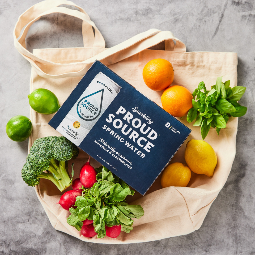 PROUD SOURCE WATER - Sparkling Spring Water Cans - 12oz