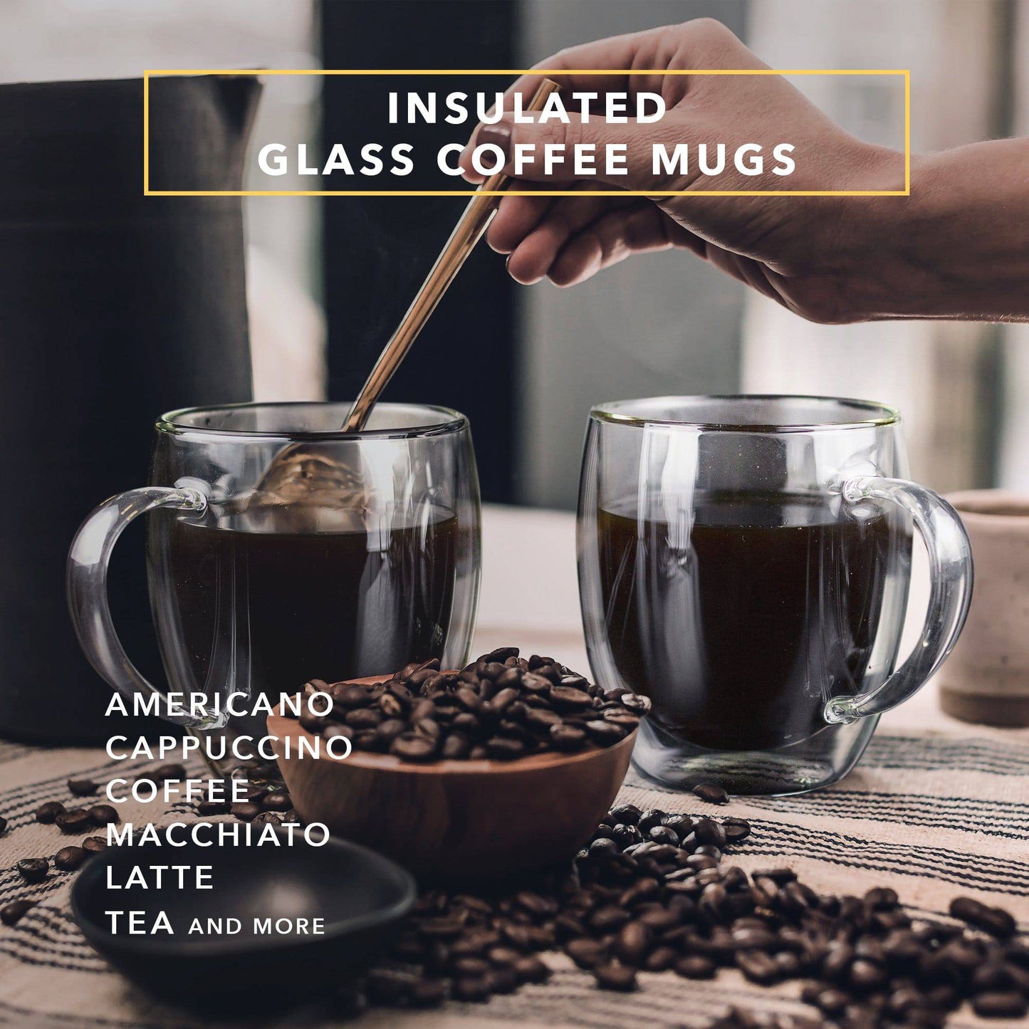 DRAGON GLASSWARE® - Coffee Mugs - Set of 2 - 16oz
