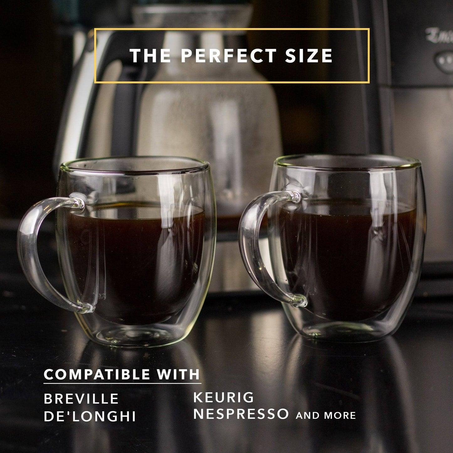 DRAGON GLASSWARE® - Coffee Mugs - Set of 2 - 16oz