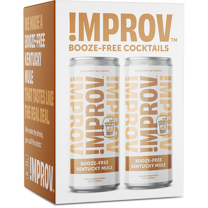 IMPROV Booze-Free Cocktails - Booze-Free Kentucky Mule 8 Pack (12oz cans)