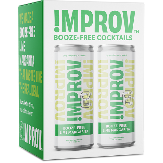 IMPROV Booze-Free Cocktails - Booze-Free Lime Margarita 8 Pack (12oz cans)