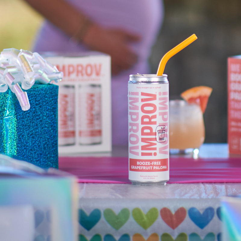 IMPROV Booze-Free Cocktails - Booze-Free Grapefruit Paloma 8 Pack (12oz cans)
