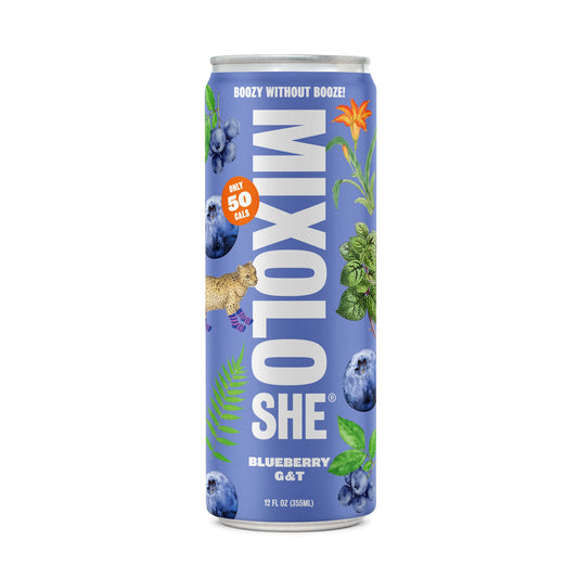 Mixoloshe - BLUEBERRY G&T - 12-12oz cans