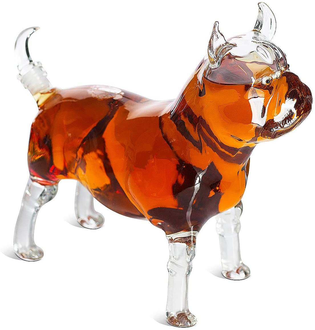 The Wine Savant - Pug Bulldog Animal Whiskey and Wine Decanter - 500ml