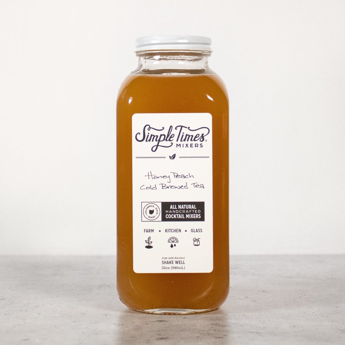 Honey Peach Cold Brewed Tea by Simple Times Mixers