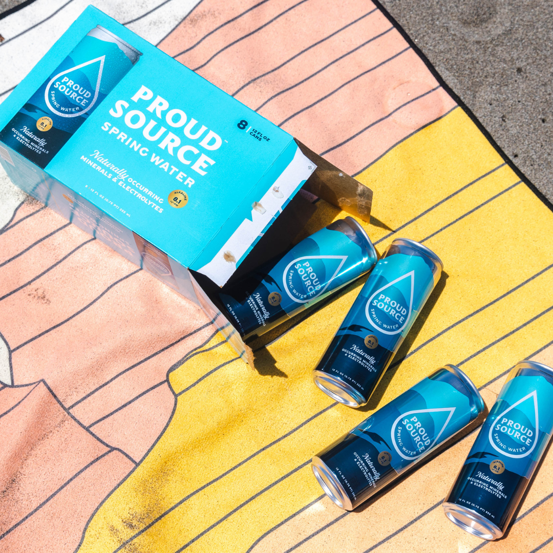 PROUD SOURCE WATER - Alkaline Spring Water Cans - 12oz