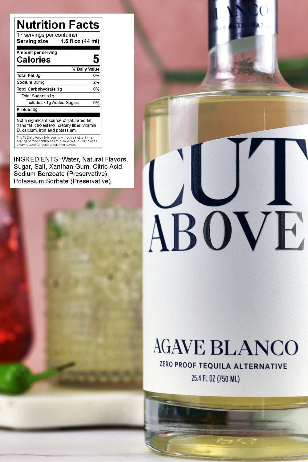 Cut Above - Zero Proof Agave Blanco Tequila