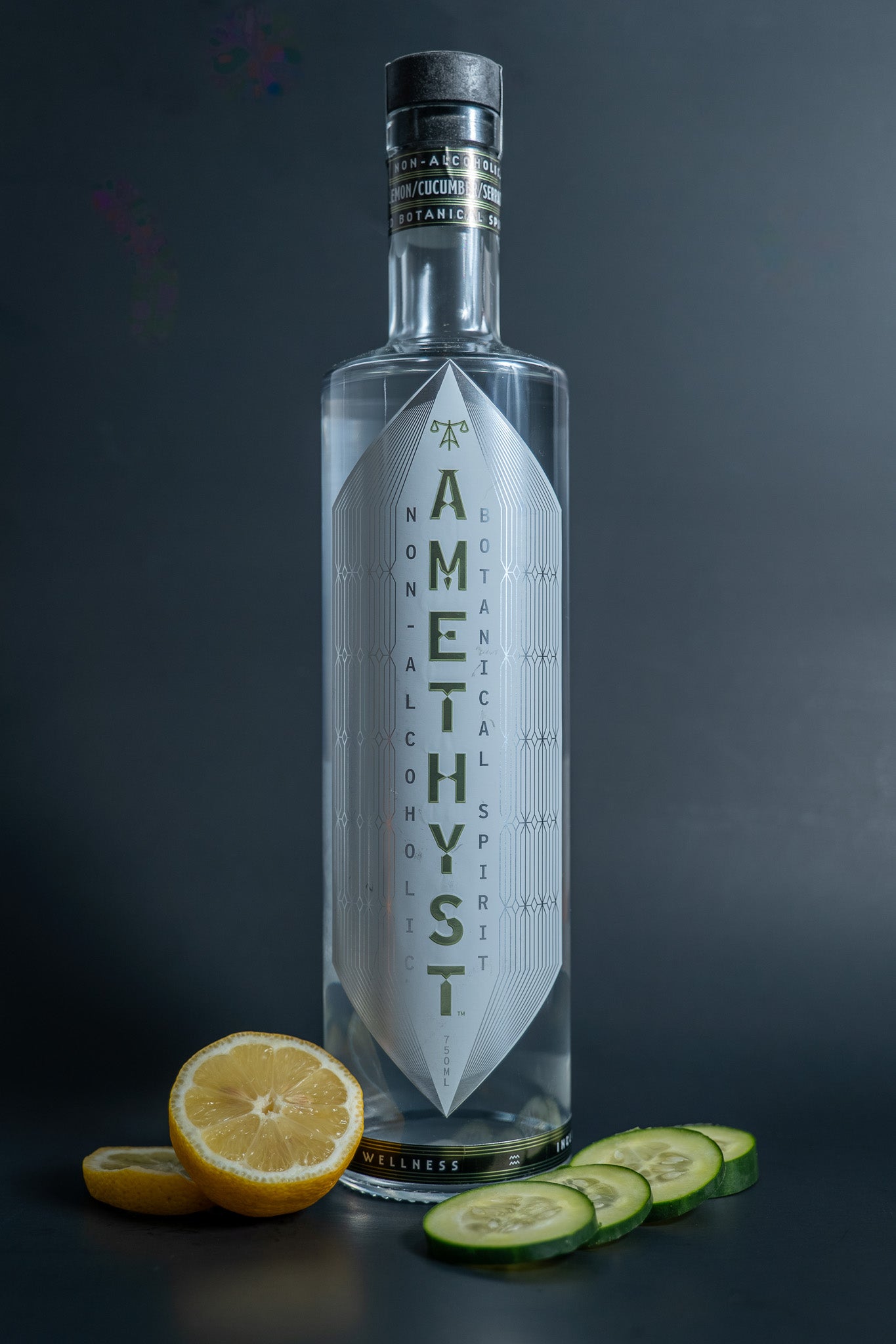 Amethyst - Botanical Spirit - Lemon Cucumber Serrano - 750 ml