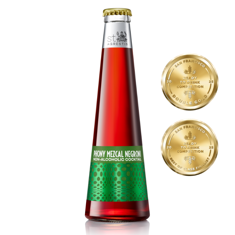 St. Agrestis - Non-Alcoholic Phony Mezcal Negroni.