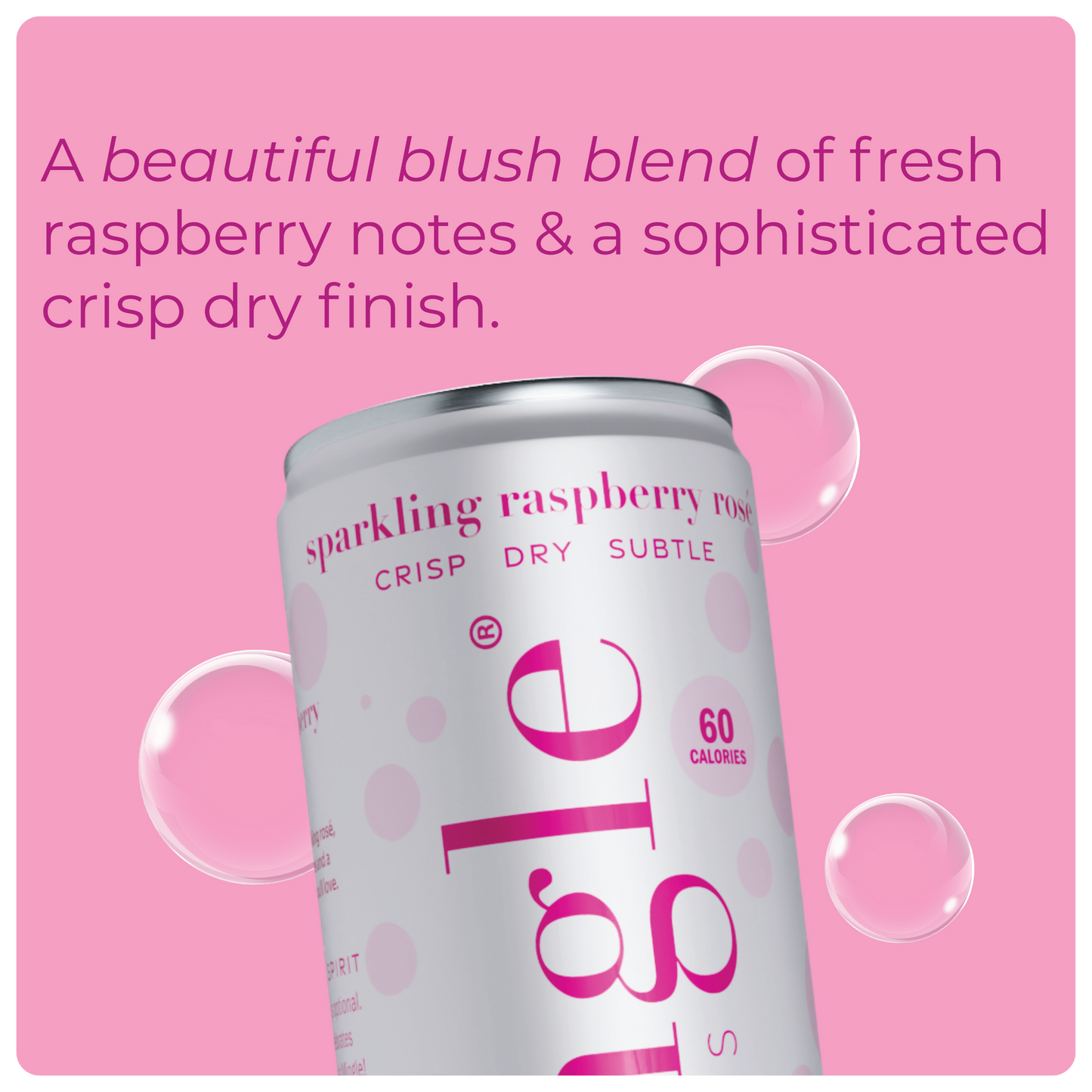 Mingle Mocktails - Sparkling Raspberry Rosé - 12/24 Can Packs