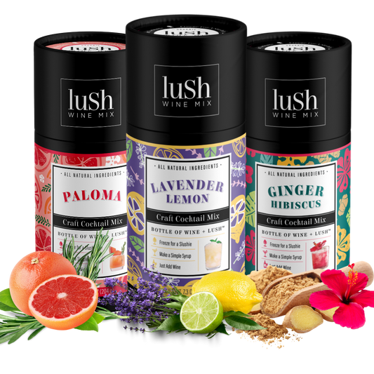 Lush Wine Mix - Spring Floral 3-Pack Organic Wine Slushies & Cocktail Mixers