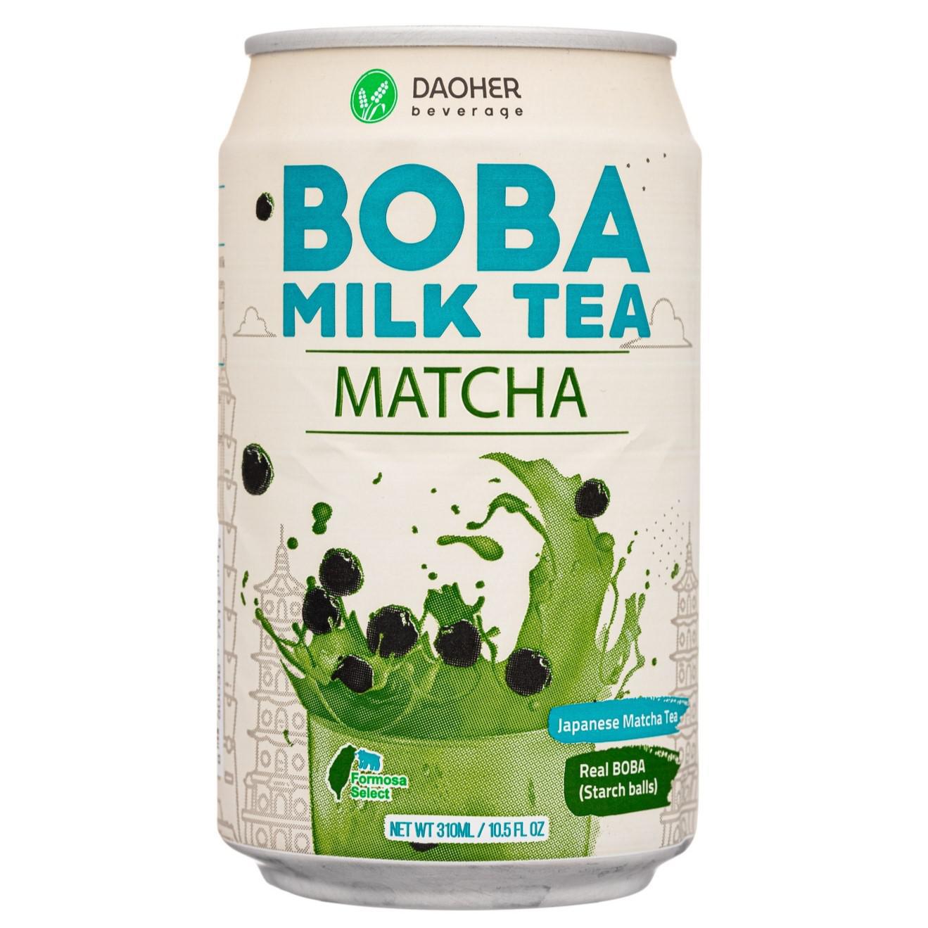 Daoher Beverage - 'Matcha' Boba Milk Tea (10.5oz)