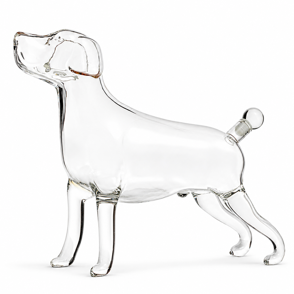 Dog Animal Wine & Whiskey Decanter The Wine Savant - Beautiful Profile of A Labrador Dog 500ml - Whiskey, Wine Scotch or Liquor Decanter