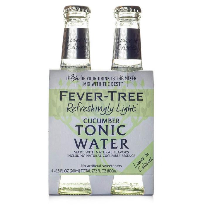 Fever Tree - 'Refreshingly Light' Cucumber Tonic Water (4x200ml)