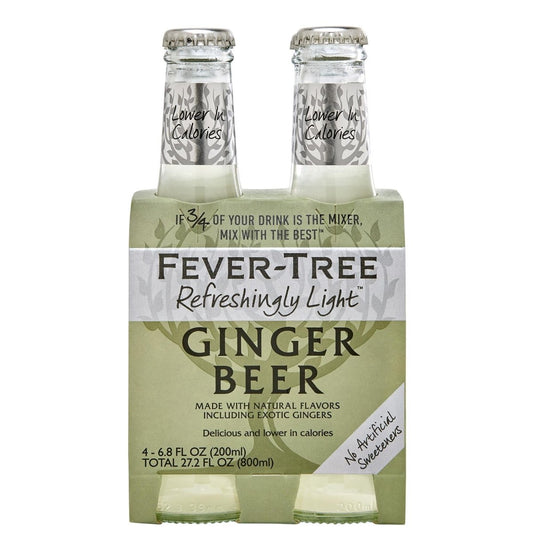 Fever Tree - 'Refreshingly Light' Ginger Beer (4x200ml)