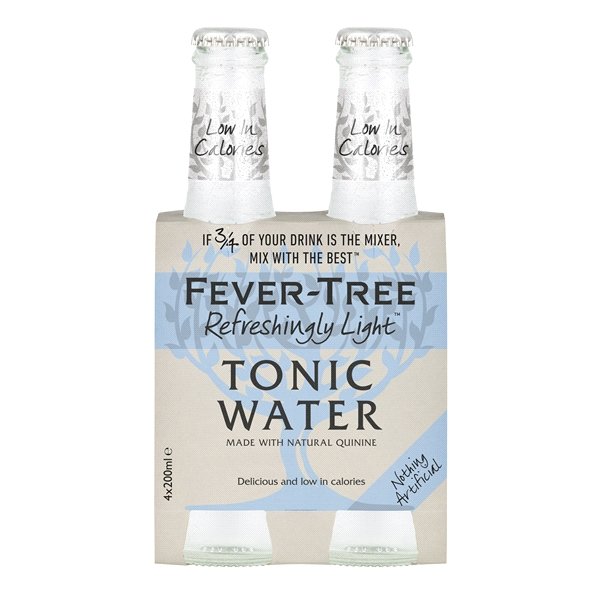 Fever-Tree - Refreshingly Light Indian Tonic Water - 4 pack - 200ml
