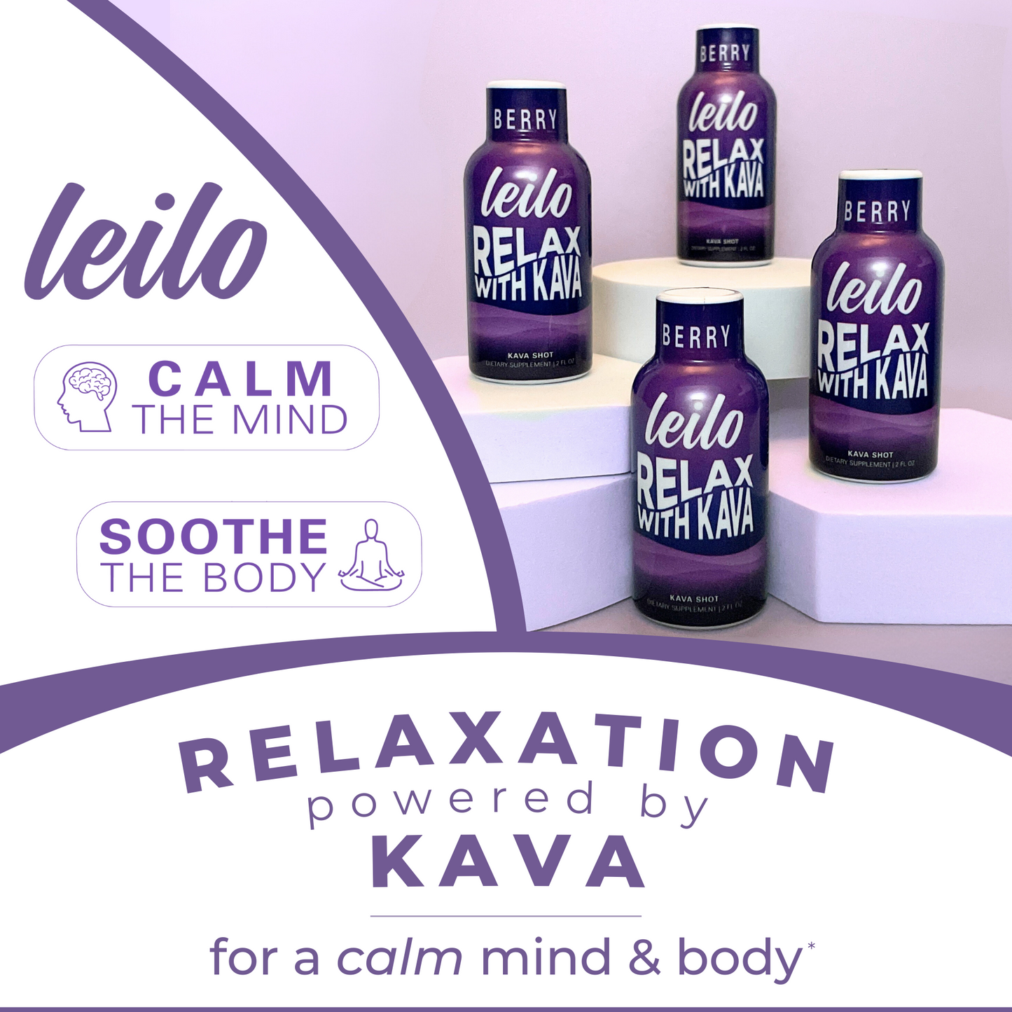 Leilo - Kava Relax Shot (12-Pack)