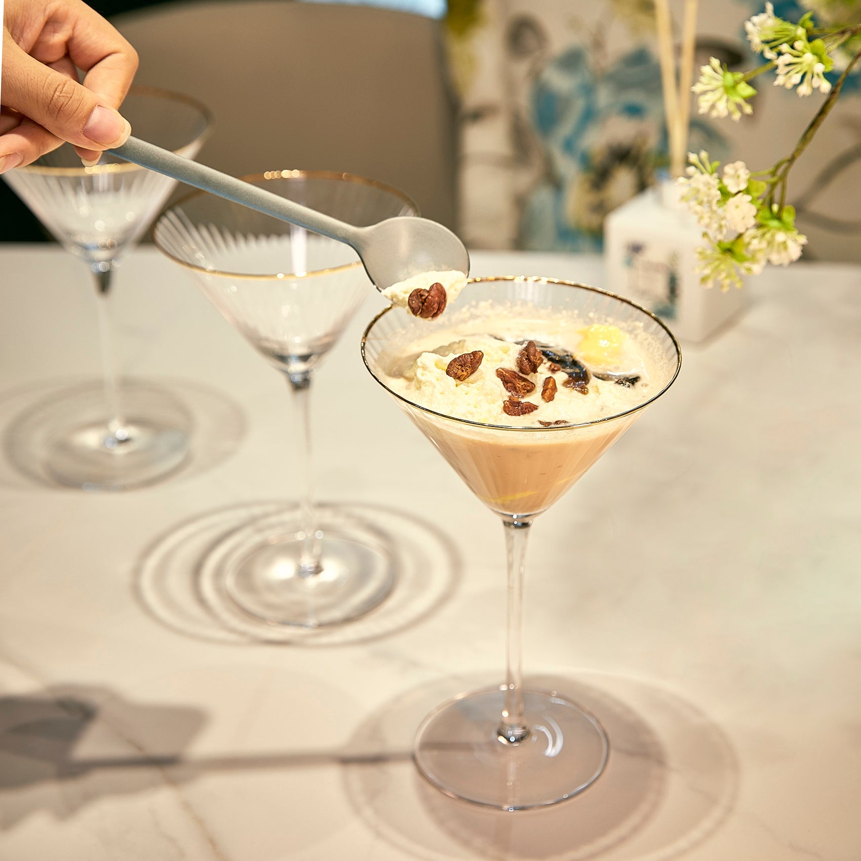 The Wine Savant Diamond Studded Martini & Cocktail Glasses Set of 2 Matte  Red & Gold Glasses, Rhines…See more The Wine Savant Diamond Studded Martini