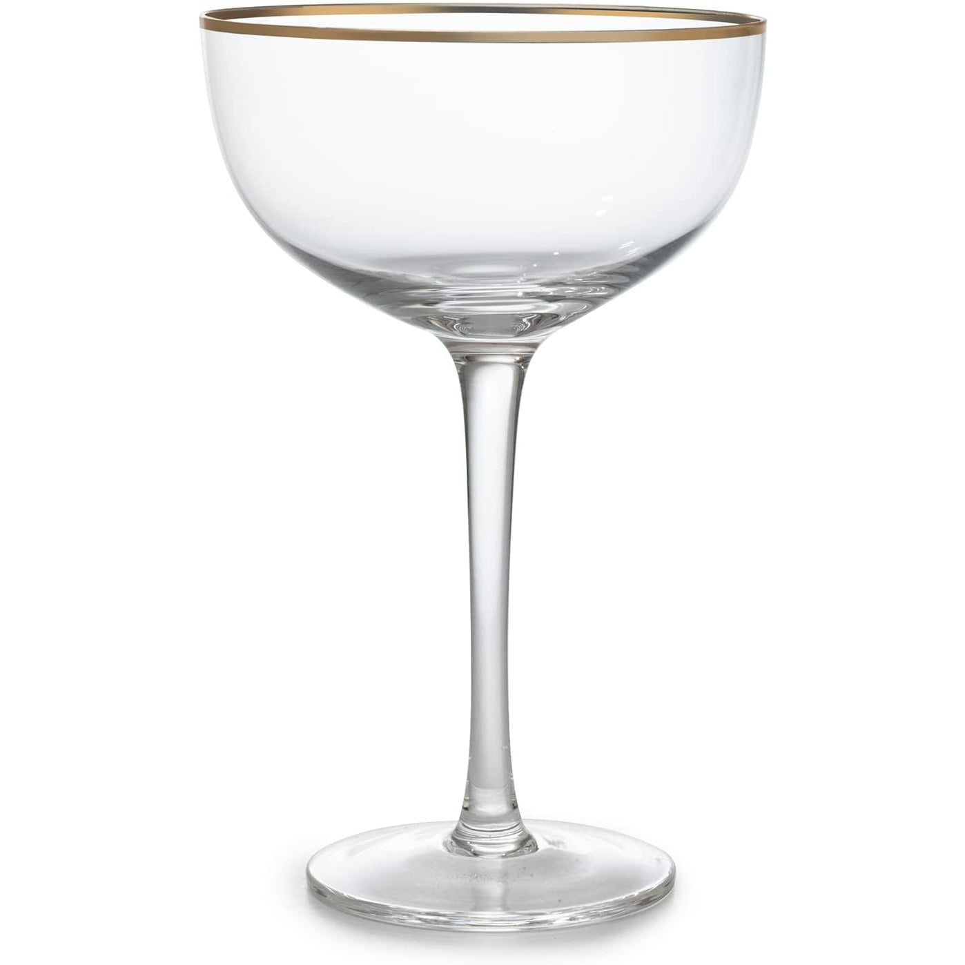 The Wine Savant - Art Deco Classic Cocktail Coupe Glasses - Set of 4 - 7oz