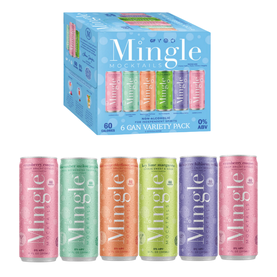 NEW!!!  Mingle Mocktails - Summer Variety Pool Packs - 6/12/24 Cans