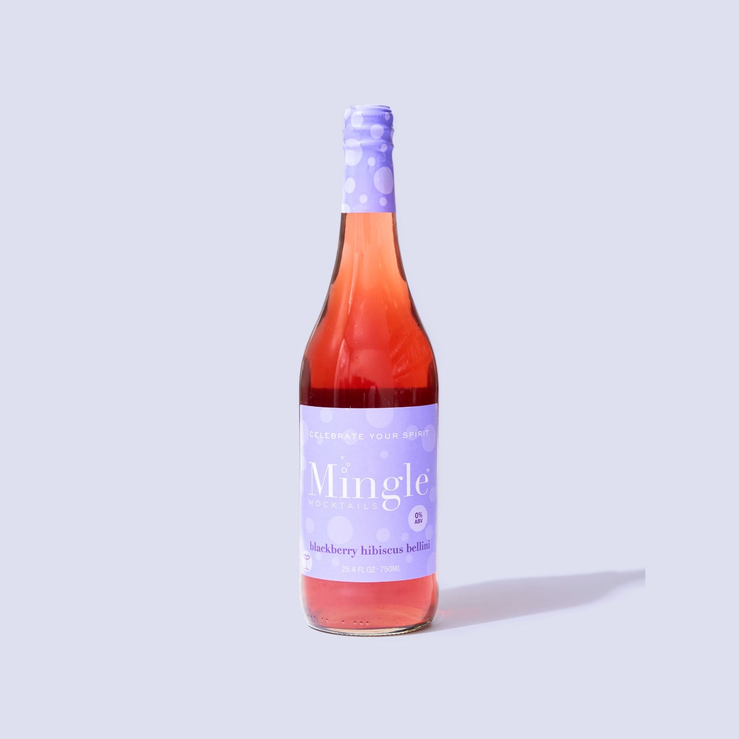 Mingle Mocktails - Blackberry Hibiscus Bellini - 6/12/24 Cans