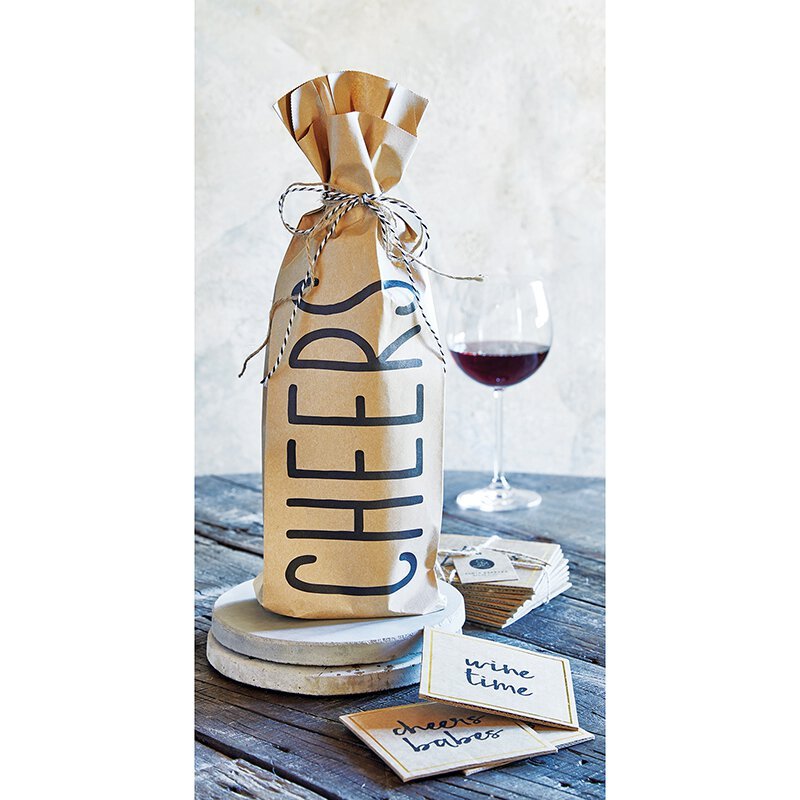 Cheers Assortment Paper Wine Bags | 6 Pieces | For Gifting by The Bullish Store
