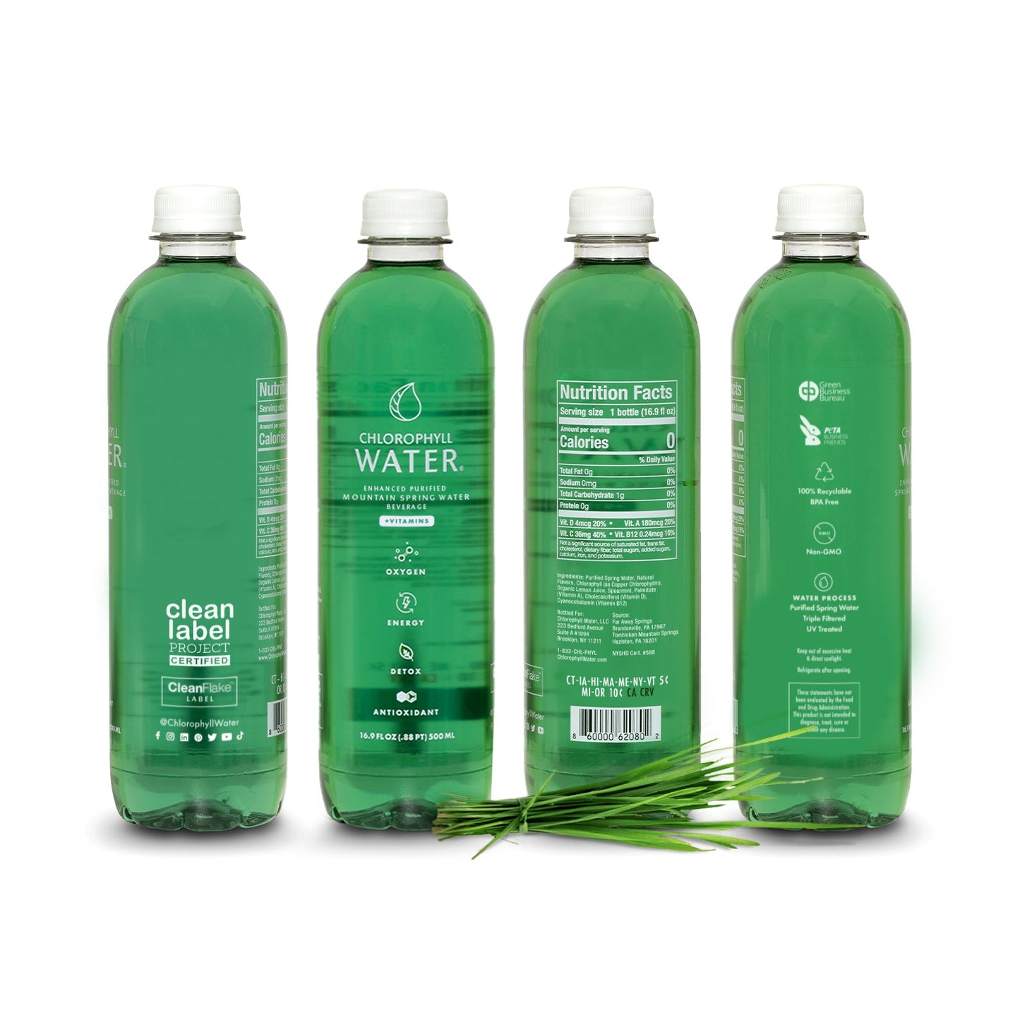 Chlorophyll Water® Mountain Spring Water with Essential Vitamins