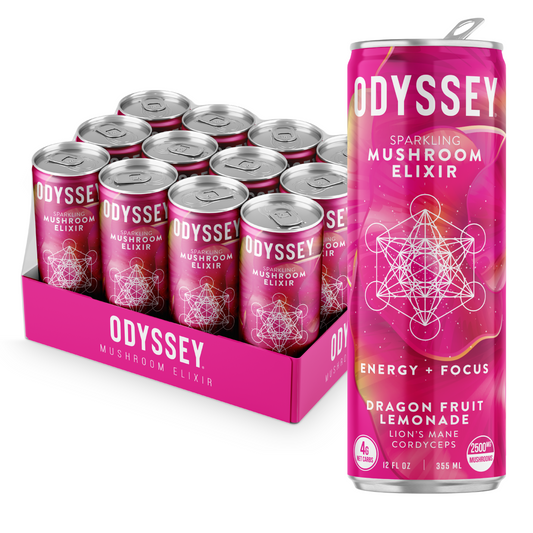 OdysseyElixir - ENERGY + FOCUS - DRAGON FRUIT LEMONADE - 12-pack