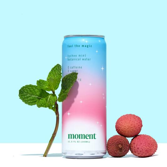 Moment | Drink Your Meditation - lychee mint adaptogen drink (12-pack)