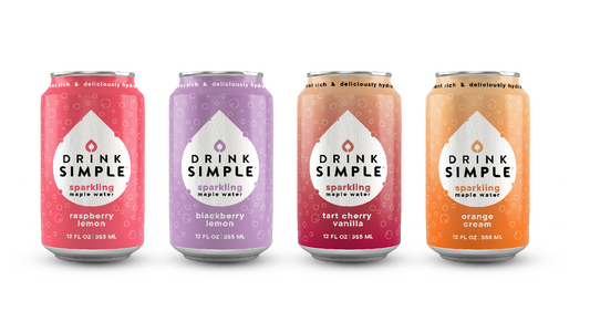 Drink Simple - Sparkling Maple Waters - Mixed 12 Pack