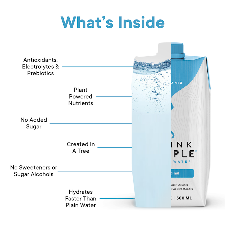Drink Simple - Maple Water - Pack of 12 - 16.9 oz.