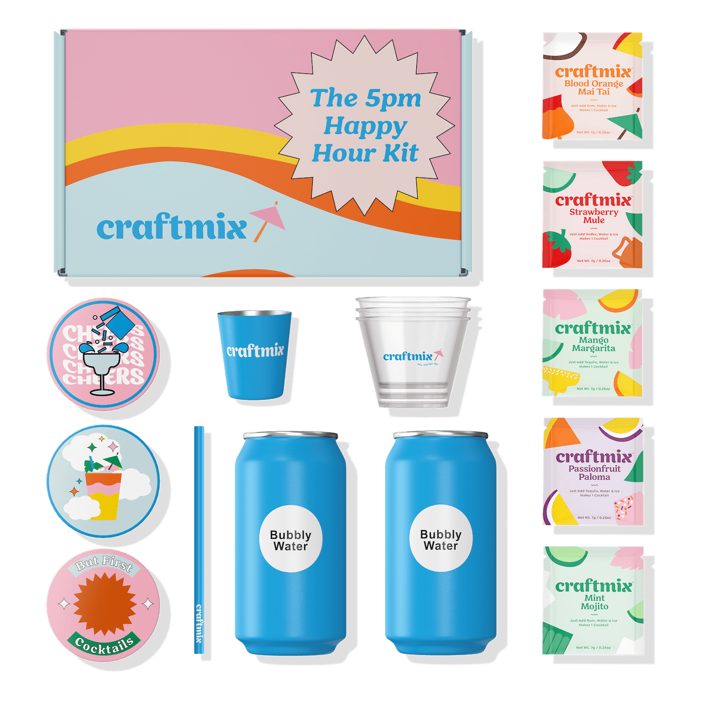 Craftmix - 5pm Happy Hour Kit - Non-Alcoholic Cocktail Mixers