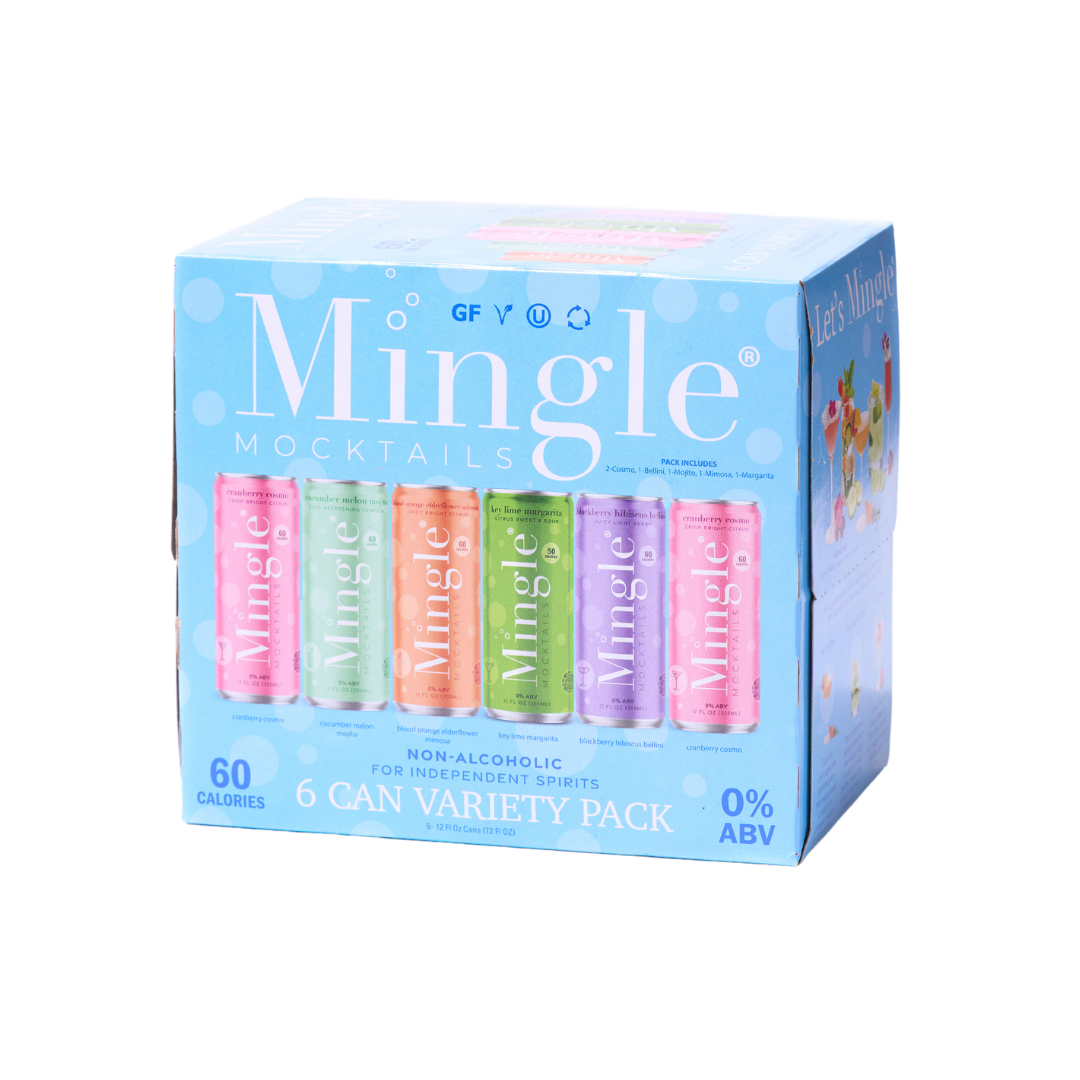 NEW!!!  Mingle Mocktails - Summer Variety Pool Packs - 6/12/24 Cans