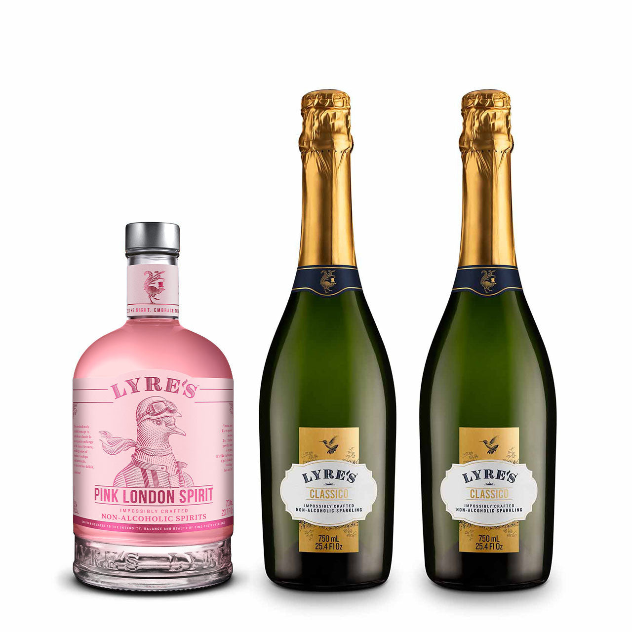 Lyre's - Pink London Spritz Grande Set - 1 Pink London -700ml + 2 Classico - 750ml