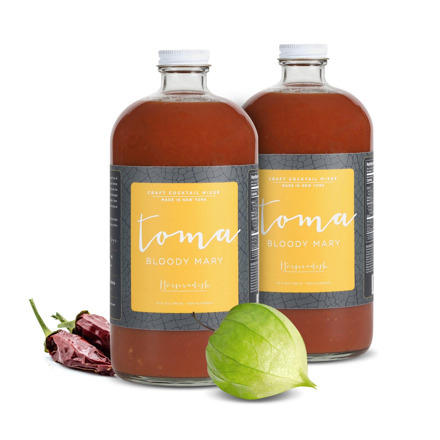 Toma Bloody Mary Mixer - Horseradish (32oz) 2-PACK