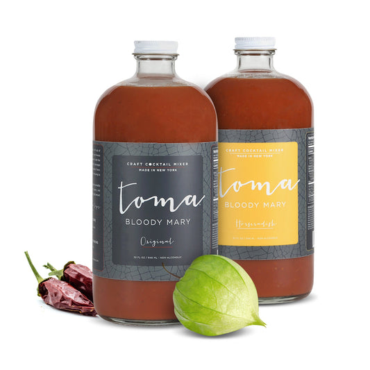 Toma Bloody Mary - Original/Horseradish (32oz) 2-PACK Variety