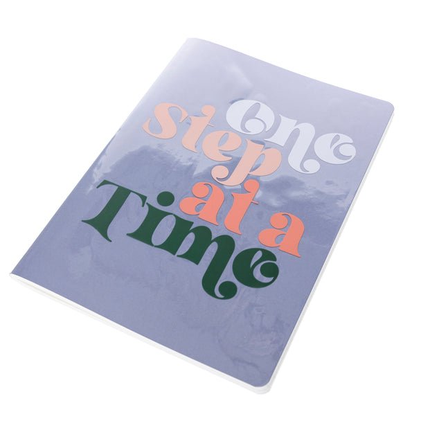 One Step At A Time Vinyl Journal | 120 Pages | Grid on Left Side, Lined on Right by The Bullish Store