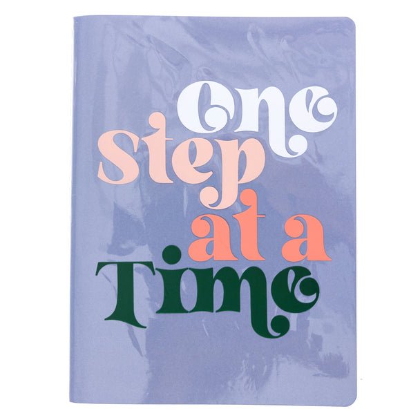 One Step At A Time Vinyl Journal | 120 Pages | Grid on Left Side, Lined on Right by The Bullish Store