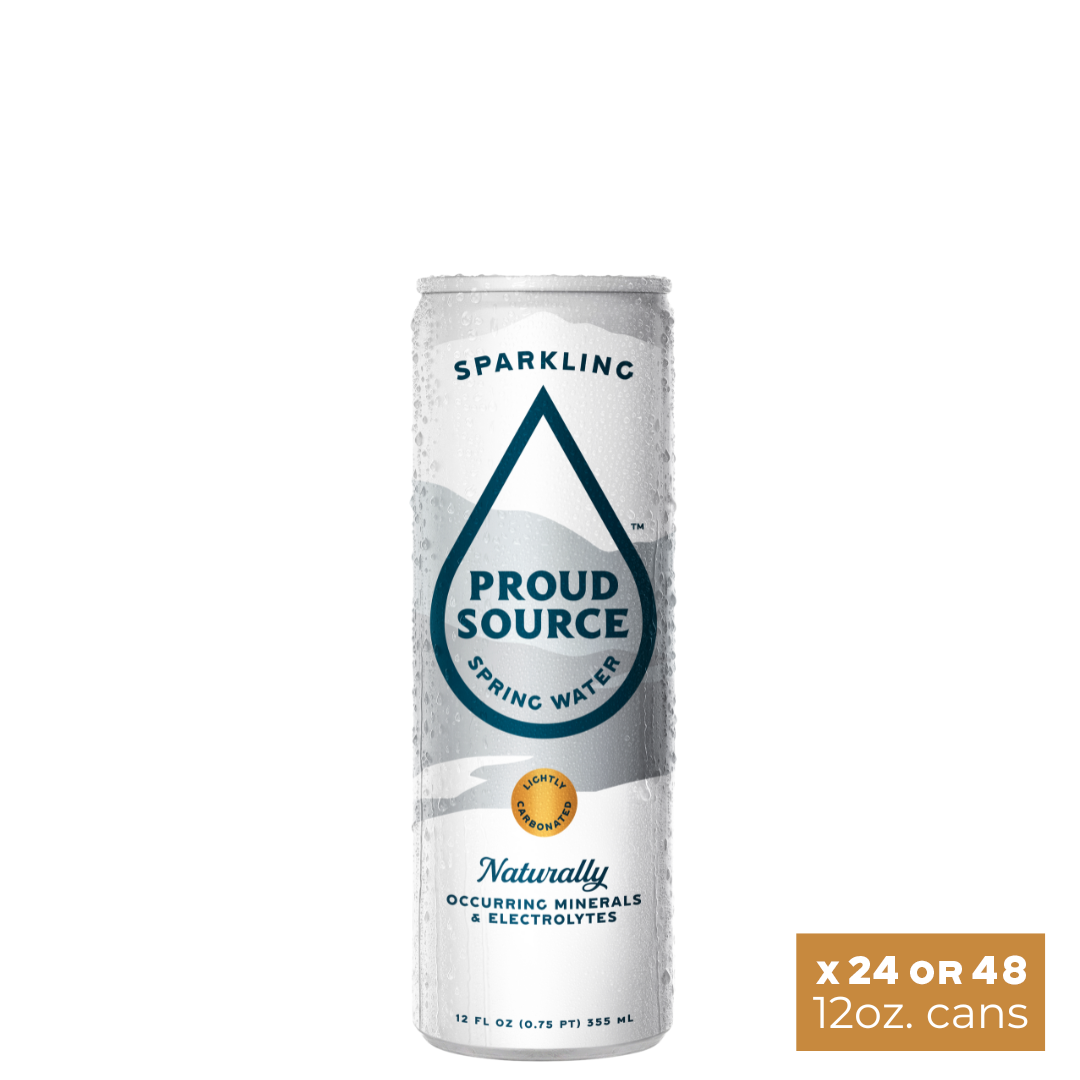 PROUD SOURCE WATER - Sparkling Spring Water Cans - 12oz
