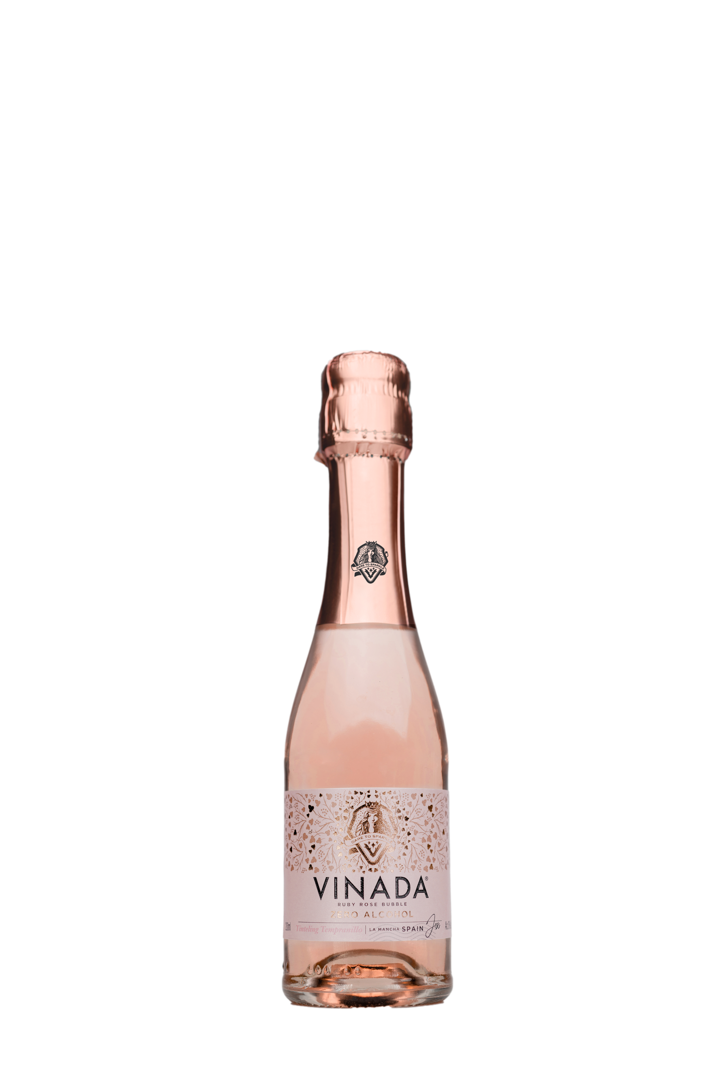 VINADA® - TINTELING TEMPRANILLO ROSÉ MINI (0%) 200 ML - 3,6,12,24 Bottles