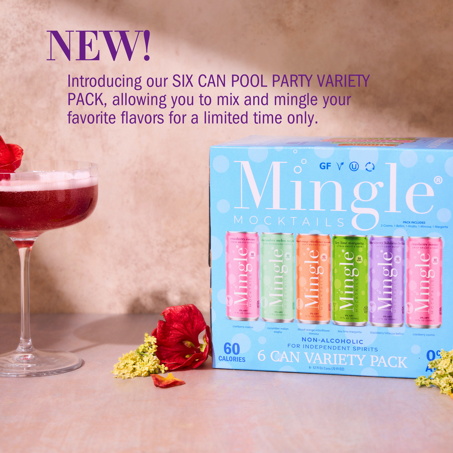 Mingle Mocktails - Variety Packs - Non Alcoholic
