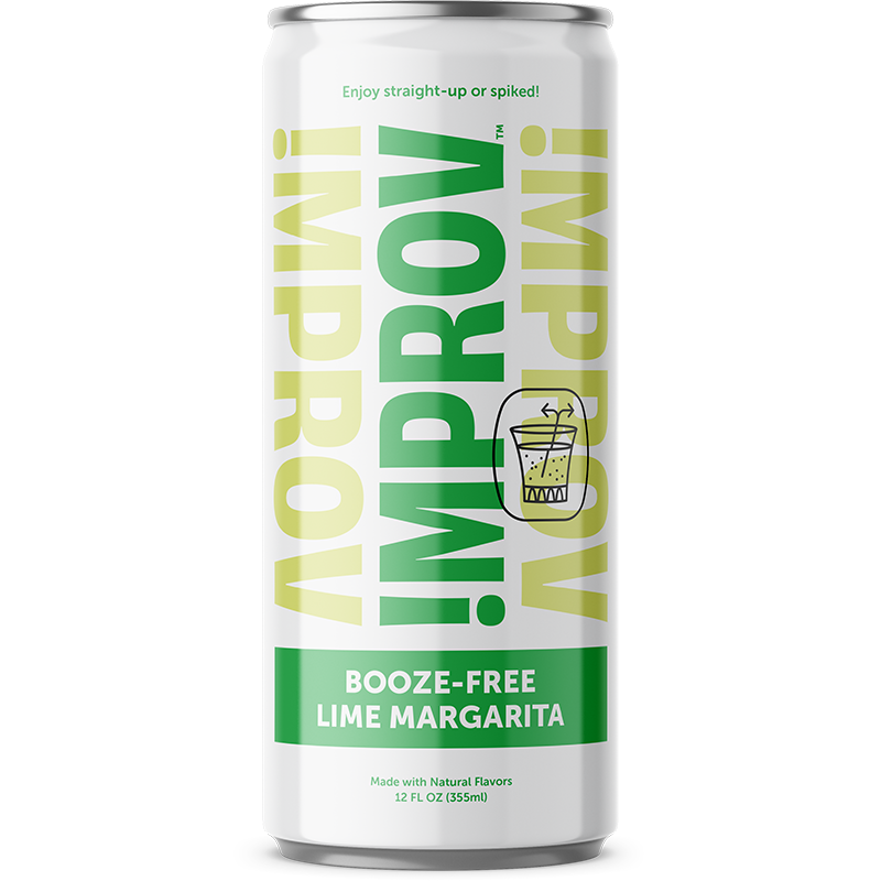 IMPROV Booze-Free Cocktails - Booze-Free Lime Margarita 8 Pack (12oz cans)