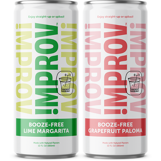 IMPROV Booze-Free Cocktails - Booze-Free Tequila Pack (16 12oz cans)