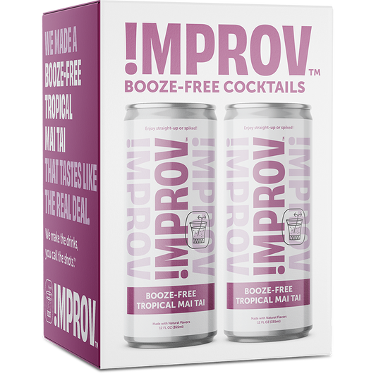 IMPROV Booze-Free Cocktails - Booze-Free Tropical Mai Tai 8 Pack (12oz cans)
