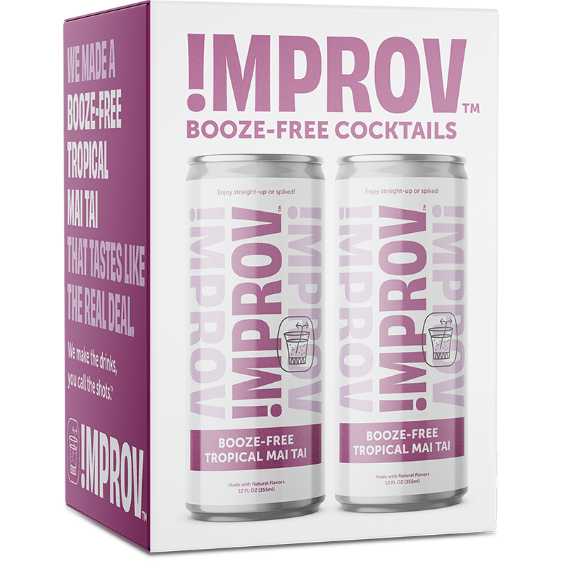 IMPROV Booze-Free Cocktails - Booze-Free Tropical Mai Tai 8 Pack (12oz cans)